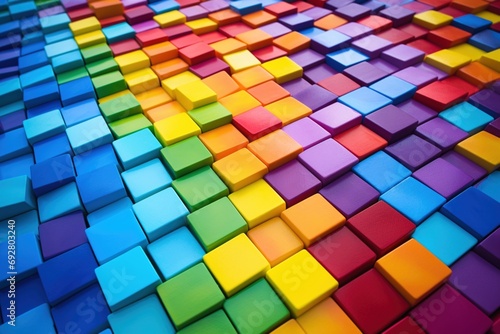 Colorful Tiles Background 