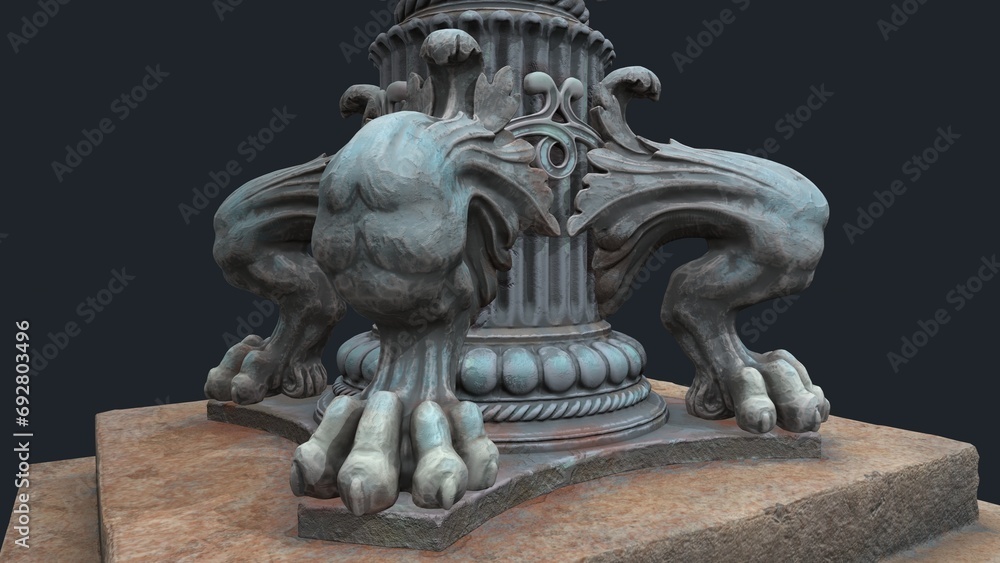 3d model, lantern stand near the Westmoreland County Courthouse in 2 N Main St, Greensburg, PA 15601 3d model, lantern stand near the Westmoreland County Courthouse in 2 N Main St, Greensburg, PA 15601