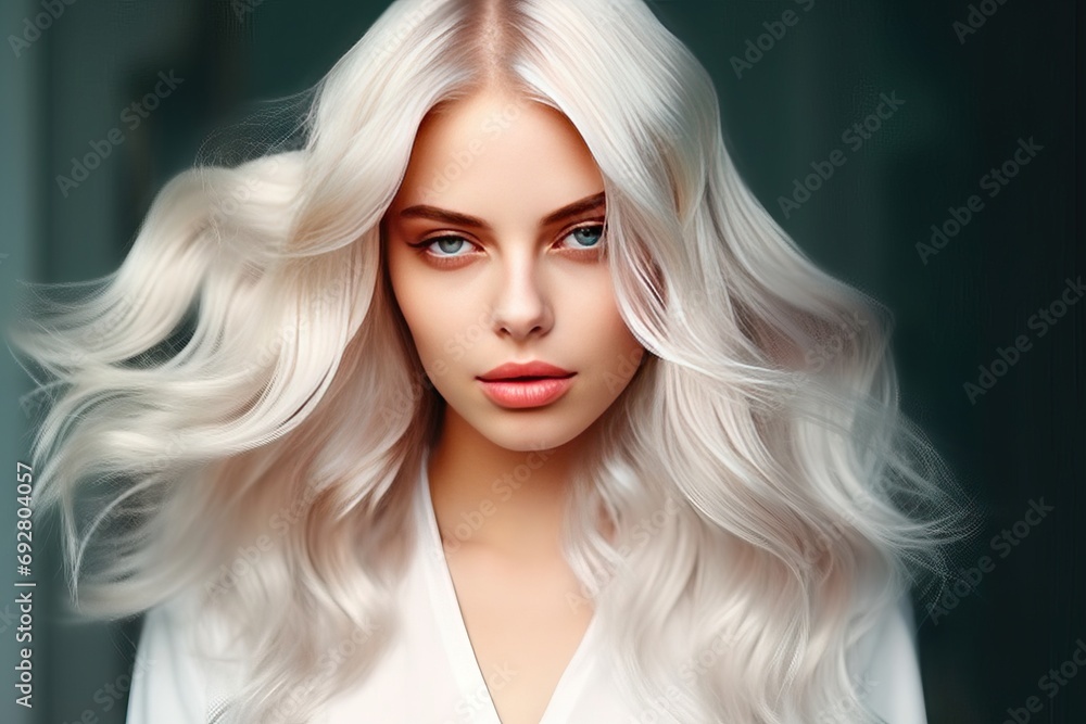 salon beauty done curls hairstyle Stylish blond ultra coloring hair girl Beautiful blond model white woman colouring female coiffure long salon face people fashion colours makeup cosmetic salon beauty done curls hairstyle Stylish blond ultra coloring hair girl Beautiful blond model white woman colouring female coiffure long salon face people fashion colours makeup cosmetic