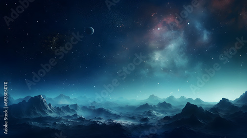 starry night sky outer space universe background © Brian