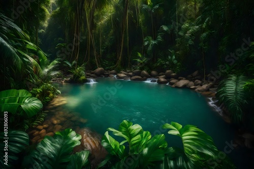 pool in the jungle