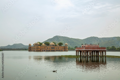 Jal Mahal,water palace, is a palace in the middle of the Man Sagar Lake in Jaipur city, the capital of the state of Rajasthan, India. © Rajesh