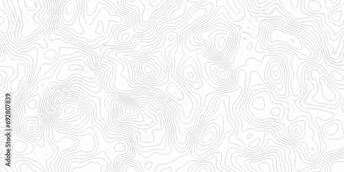Seamless pattern wave lines Topographic map. Geographic mountain relief. Abstract lines background. Contour maps. Vector illustration, Topo contour map on white background, Topographic contour lines. © MdLothfor