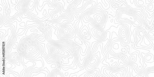 Seamless pattern wave lines Topographic map. Geographic mountain relief. Abstract lines background. Contour maps. Vector illustration, Topo contour map on white background, Topographic contour lines.