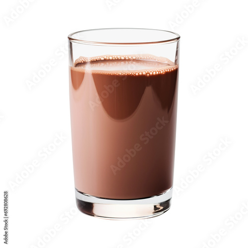 glass of milk with chocolate isolated on transparent background Remove png, Clipping Path, pen tool