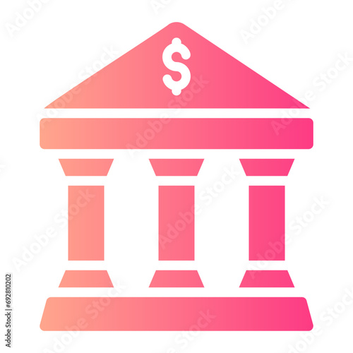 bank Gradient icon