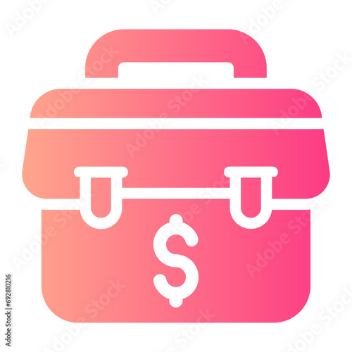 briefcase Gradient icon
