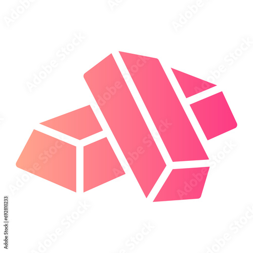 gold ingots Gradient icon