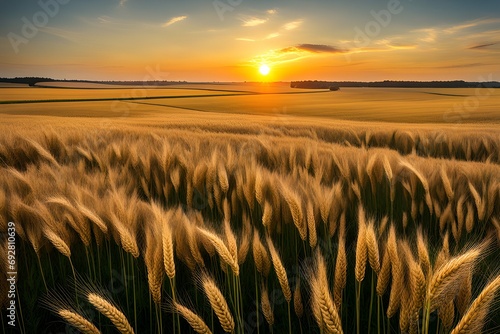  Endless fields of golden wheat sway in unison  bowing to the gentle rhythm of the breeze. 