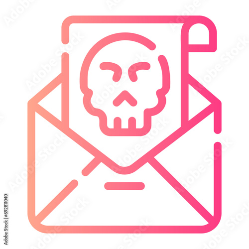 blackmail Line Gradient Icon
