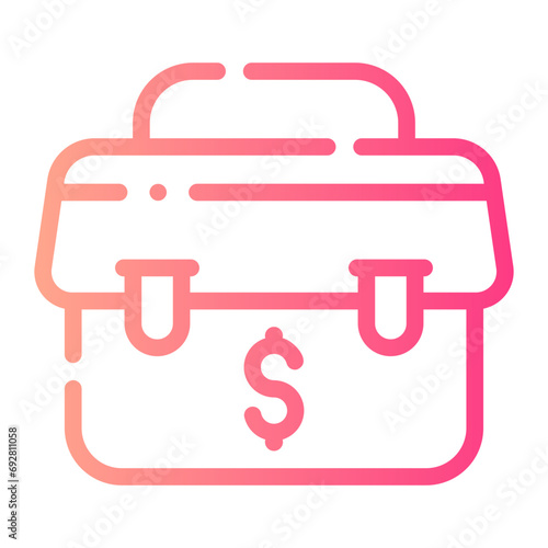 briefcase Line Gradient Icon