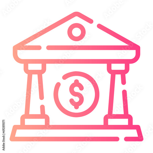 court Line Gradient Icon