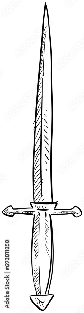 sword handdrawn illustration