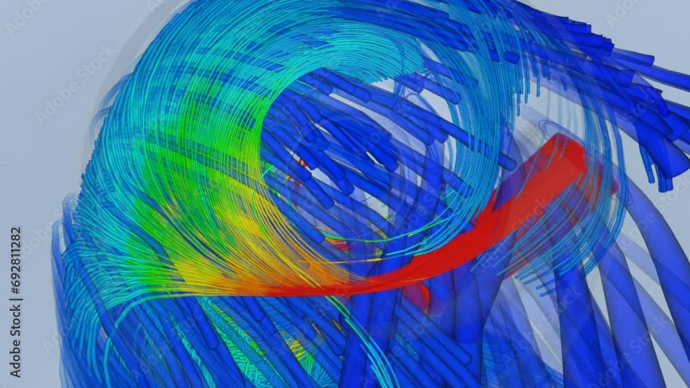 CFD simulation Computational fluid dynamics - Cyclone airflow ...