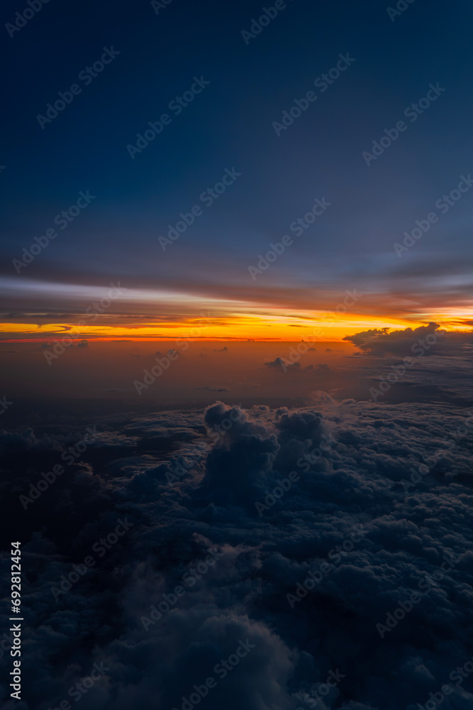 Fototapeta premium sunset over the sky