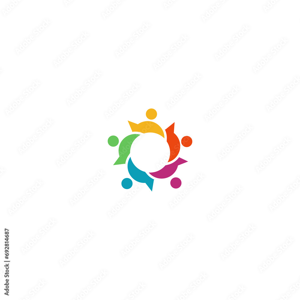 logo design icon circle vector image sign simple white	