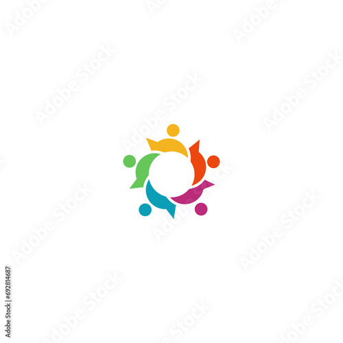 logo design icon circle vector image sign simple white	