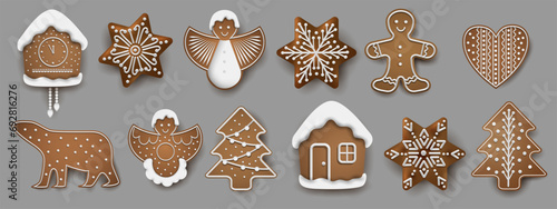 Gingerbread cookies, Christmas holiday food