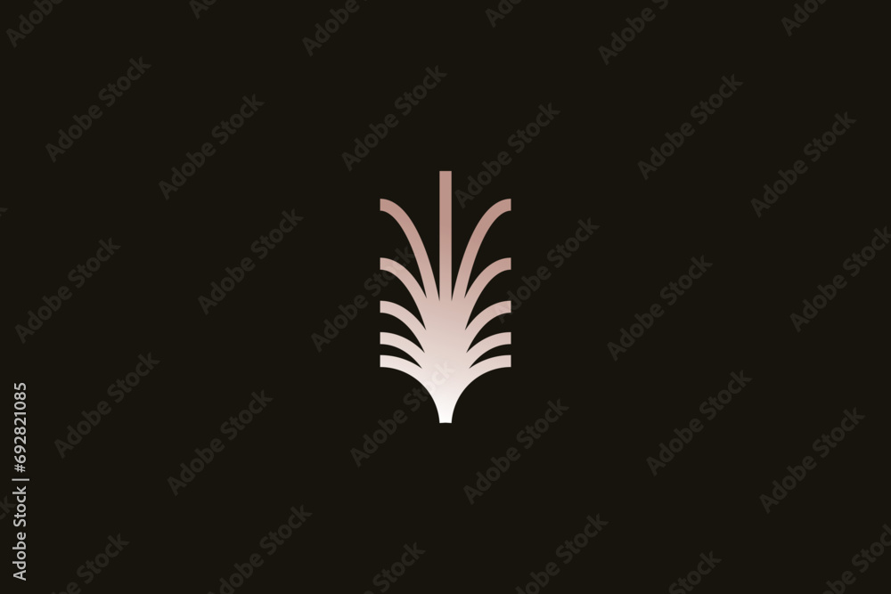Palm logo design icon vector template