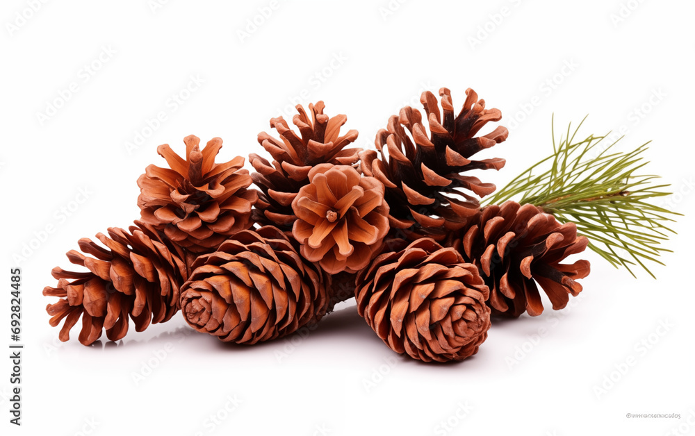 Pine bamboo branches and pine nuts,created with Generative AI tecnology. Pine bamboo branches and pine nuts,created with Generative AI tecnology.
