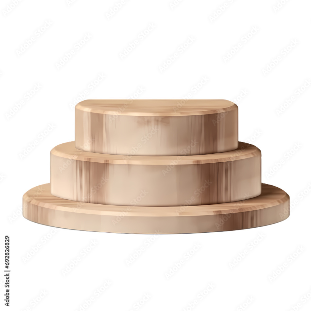 Wooden podium isolated on transparent background Wooden podium isolated on transparent background