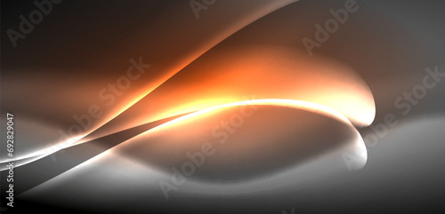 Neon-lit waves surge across background, mesmerizing dance of luminescence and motion. Dynamic backdrop captures essence of energy and modern aesthetics