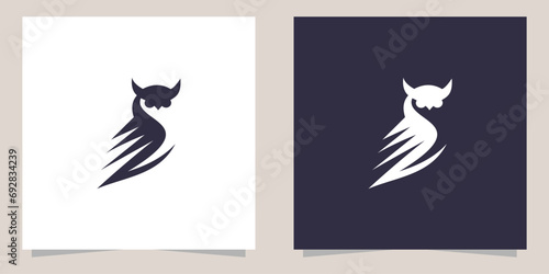 owl logo design vector