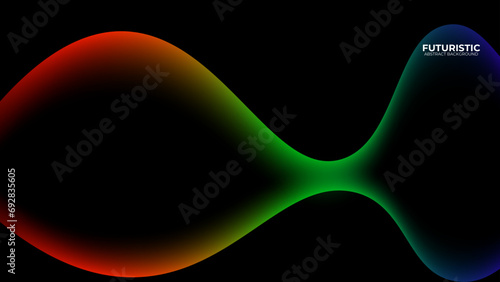 Modern colorful wave curve abstract presentation background. Vector illustration design for presentation, banner, cover, web, flyer, card, poster, wallpaper, texture, slide, magazine, and powerpoint.