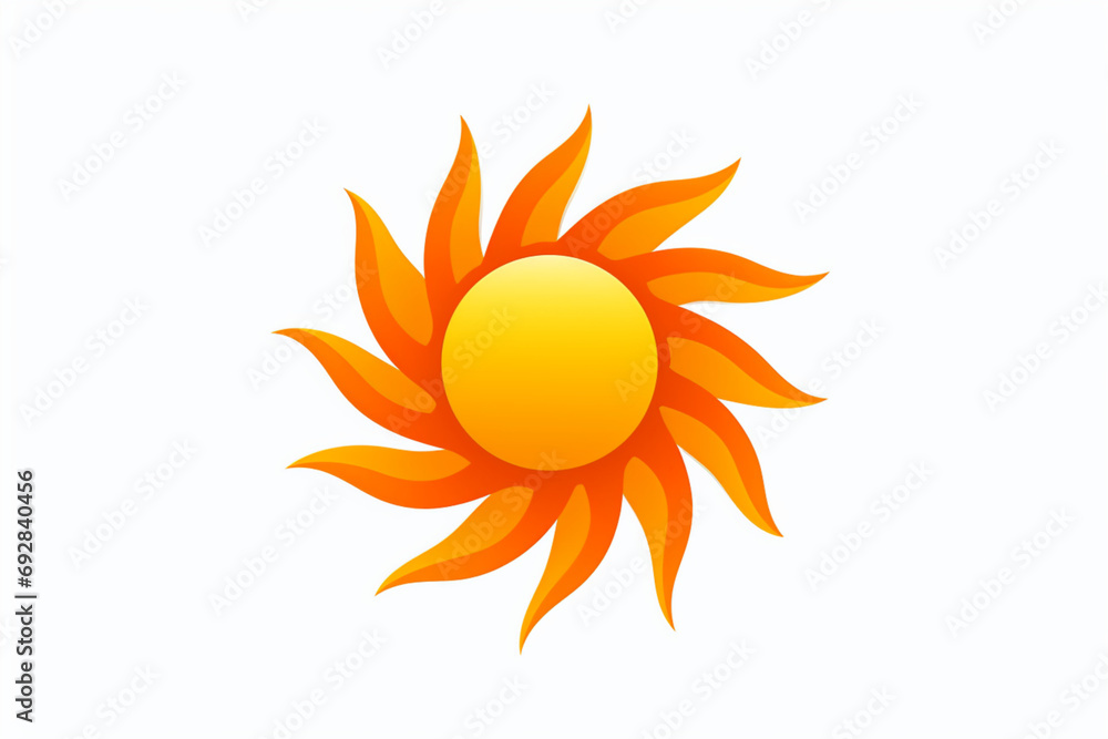 abstract orange sun sun symbol , icon, vector, logo, illustration abstract orange sun sun symbol , icon, vector, logo, illustration