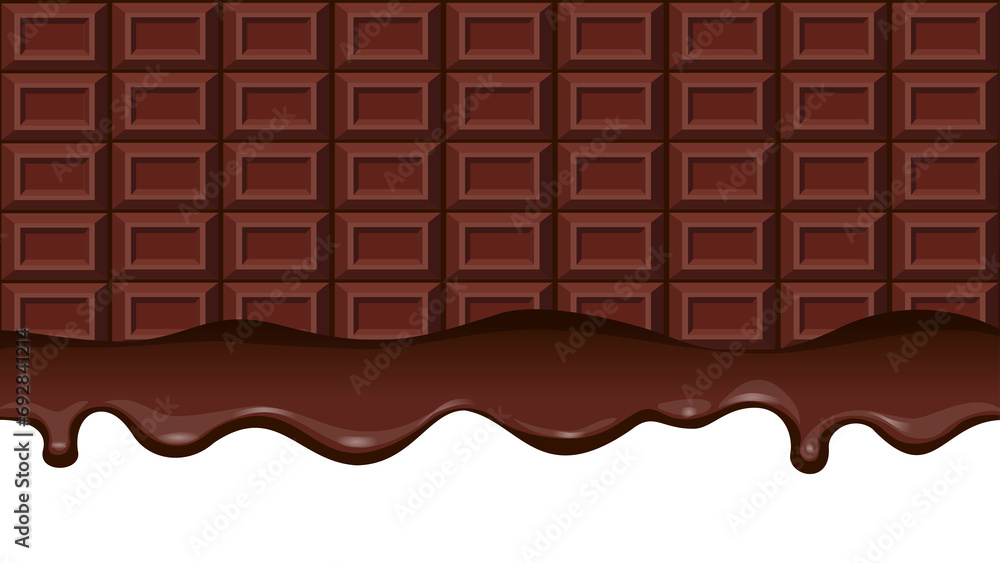 溶けた板チョコの背景イラスト(ミルク) 溶けた板チョコの背景イラスト(ミルク)