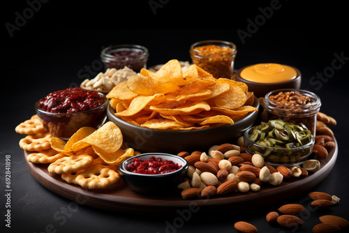 nuts and dried fruits snack food