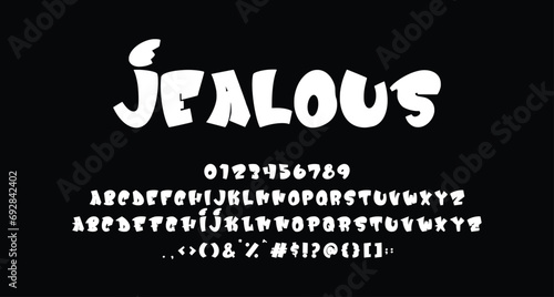 Jealous comic display font Best Alphabet Alphabet Brush Script Logotype Font lettering handwritten