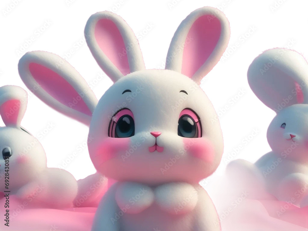 cute rabbit cartoon character vector cute rabbit cartoon character vector