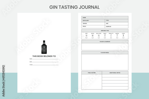 Gin Tasting Journal Kdp Interior