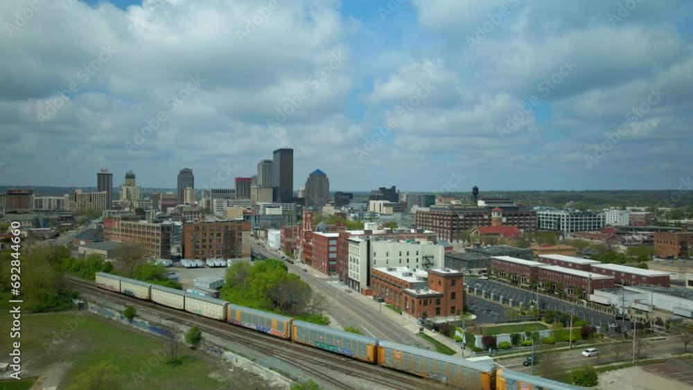 The Skyline of Dayton Ohio Near the the 2nd street Market Place. The Skyline of Dayton Ohio Near the the 2nd street Market Place.