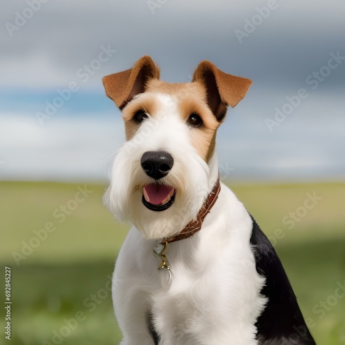 A portrait of a confident and alert Wire fox terrier1