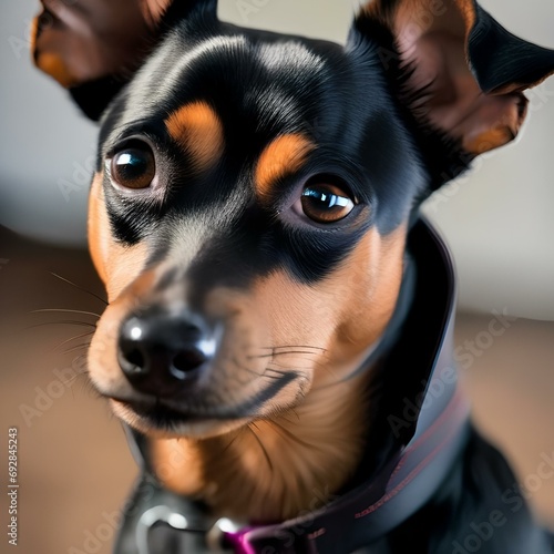 A portrait of a playful and loyal English toy terrier2