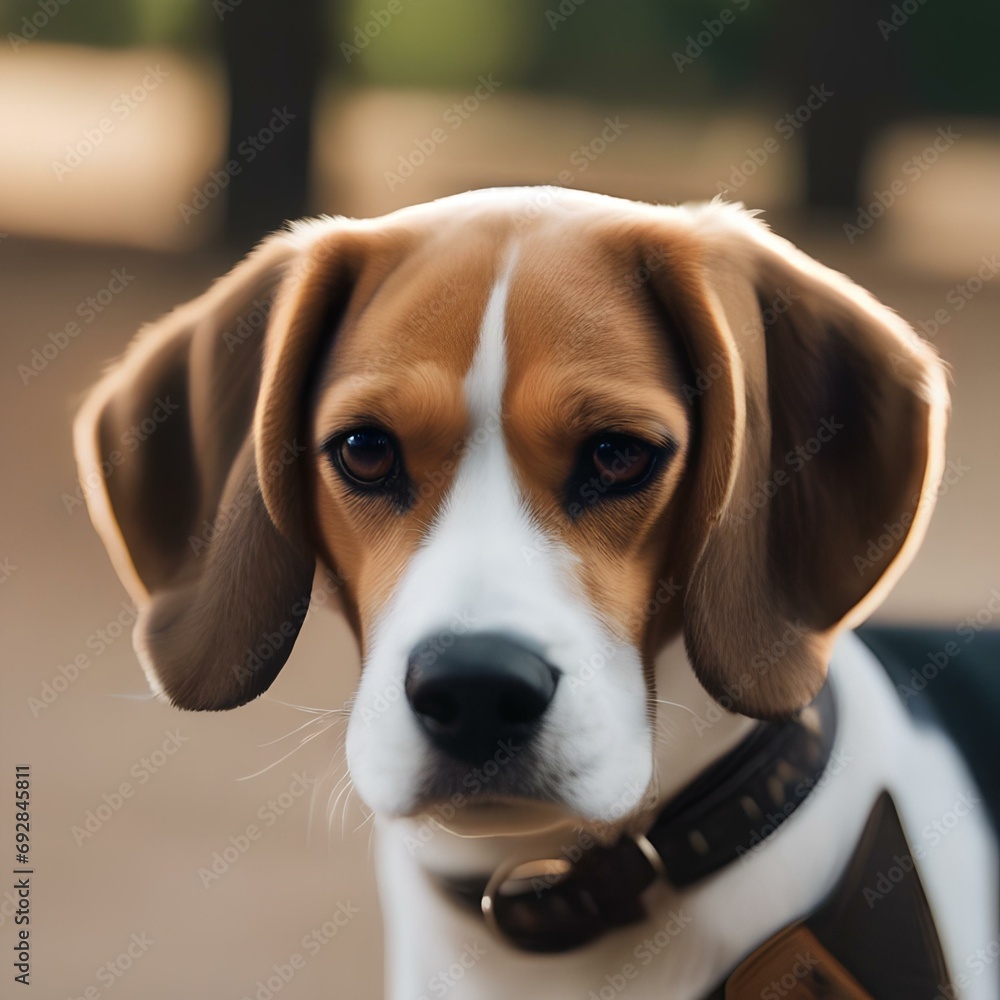 A portrait highlighting the keen sense of smell of a beagle on a scent trail1 A portrait highlighting the keen sense of smell of a beagle on a scent trail1