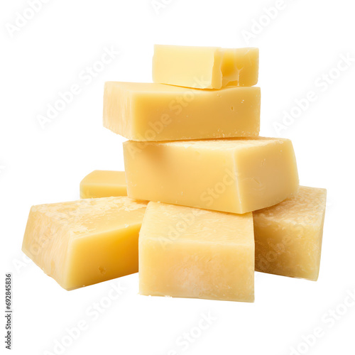 Parmesan cheese,Parmigiano Reggiano italian cheese isolated on transparent background,transparency 