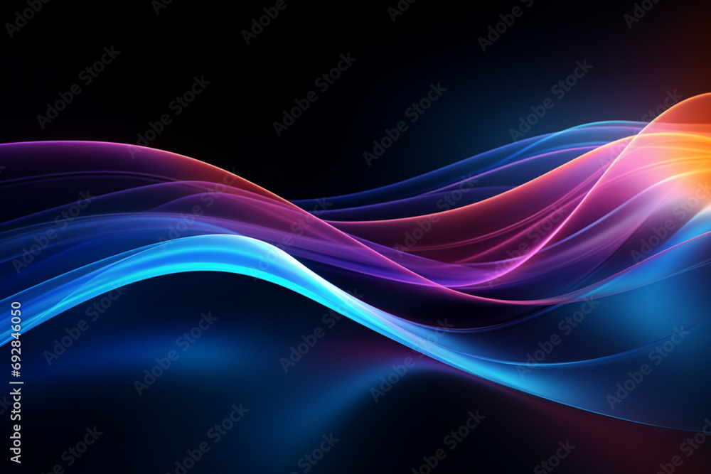 abstract background with waves