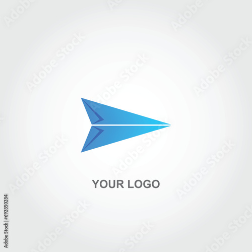 Free Download abstract paper plane logo - GFXLoad