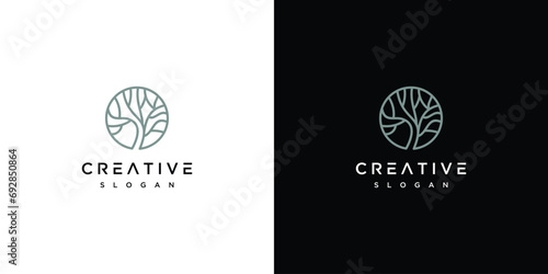 Natural Vector Tree Logo tree   Nature and Growth Design Template
