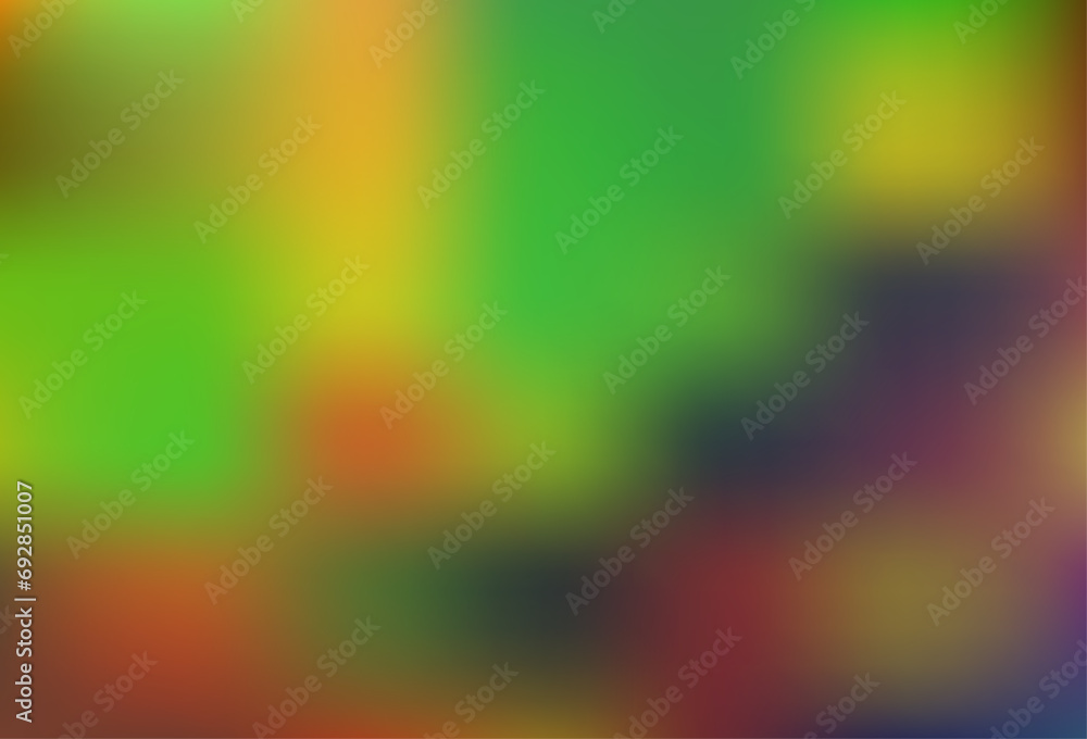 Light Green, Yellow vector abstract blurred background.