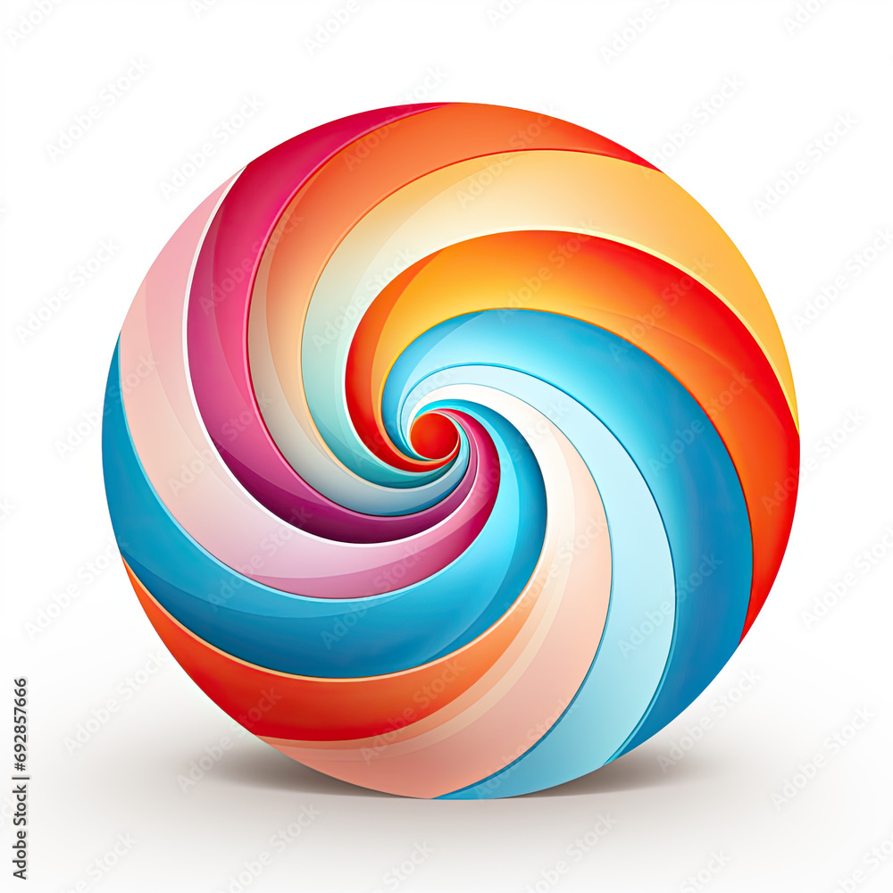 Abstract Spiral Vector Logo