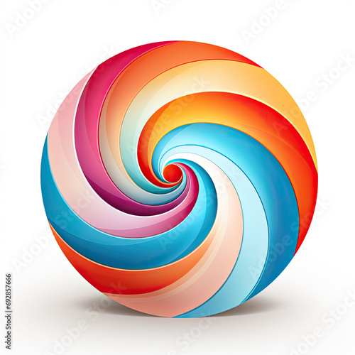 Abstract Spiral Vector Logo