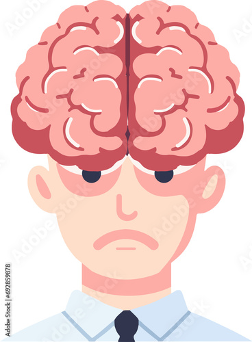 Brain In Businessman Head vector