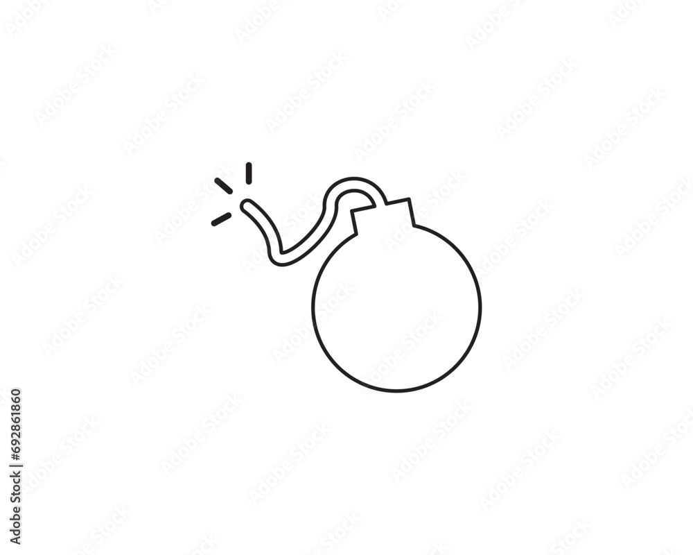 Bomb weapon icon vector design illustration Bomb weapon icon vector design illustration