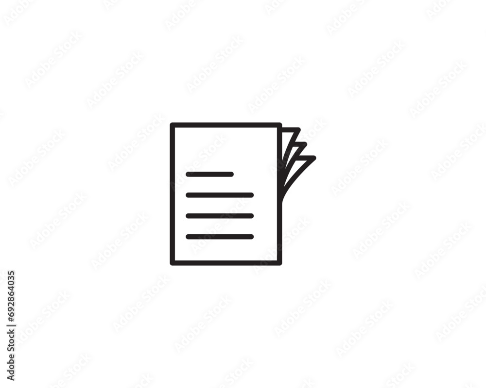 Document agreement icon vector symbol design illustration Document agreement icon vector symbol design illustration