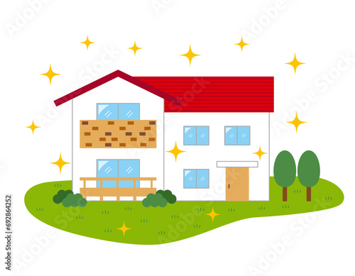 新築戸建てのイメージイラスト