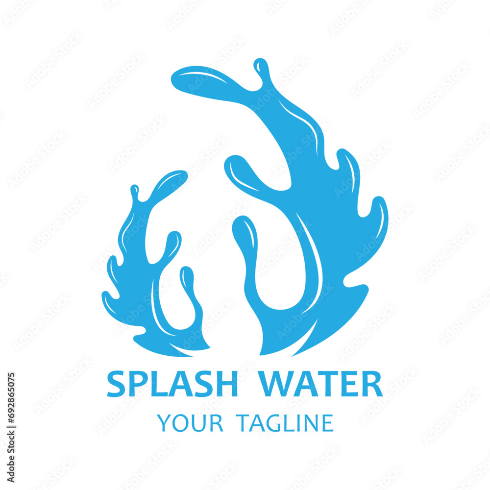 splash water logo vector icon illustration design splash water logo vector icon illustration design